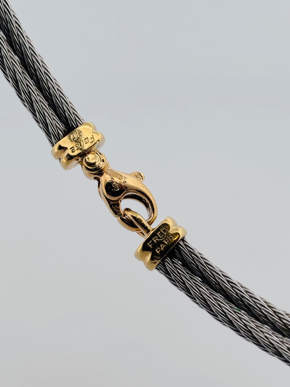 FRED Force 10 Vintage – Collier Nœud Marin en Or Jaune & Acier