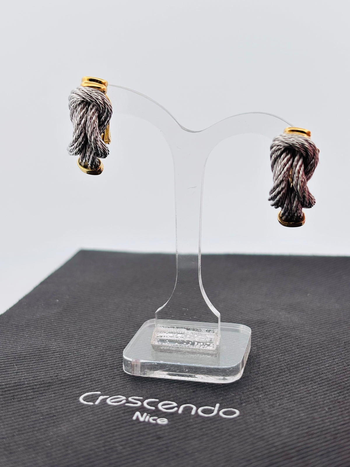FRED Force 10 Vintage – Boucles d’Oreilles en Or Jaune & Acier