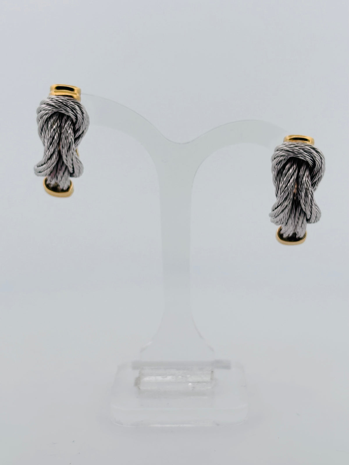 FRED Force 10 Vintage – Boucles d’Oreilles en Or Jaune & Acier