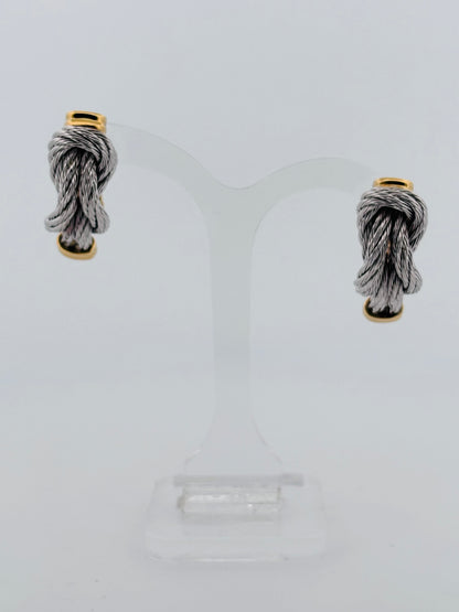 FRED Force 10 Vintage – Boucles d’Oreilles en Or Jaune & Acier