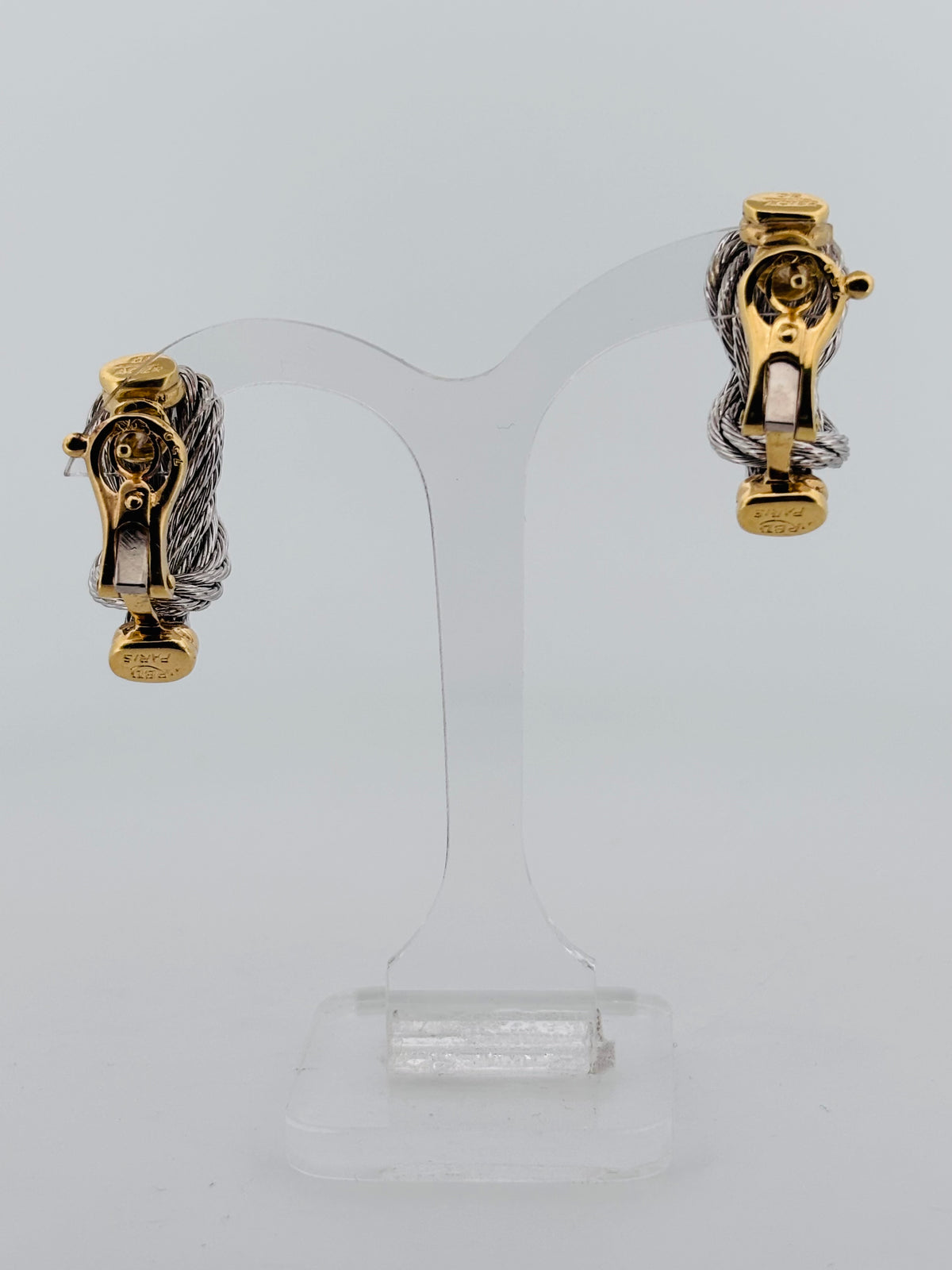 FRED Force 10 Vintage – Boucles d’Oreilles en Or Jaune & Acier