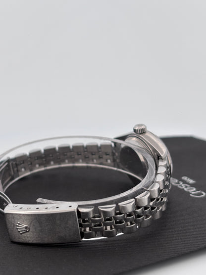 ROLEX | Lady-Datejust | Acier & Or blanc 18K | Cadran gris diamant | Bracelet Jubilée