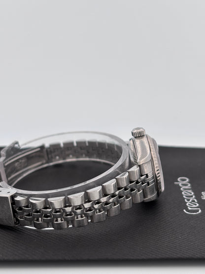 ROLEX | Lady-Datejust | Acier & Or blanc 18K | Cadran gris diamant | Bracelet Jubilée