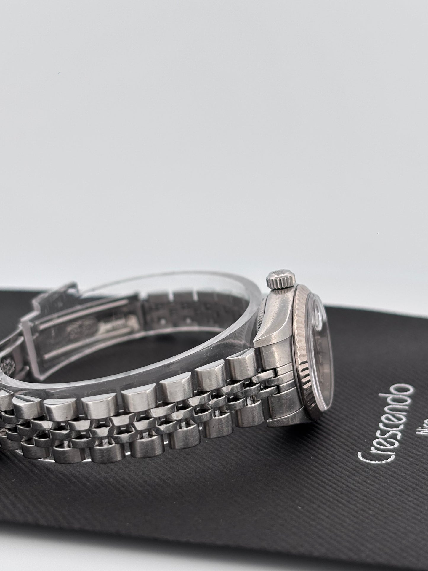 ROLEX | Lady-Datejust | Acier & Or blanc 18K | Cadran gris diamant | Bracelet Jubilée