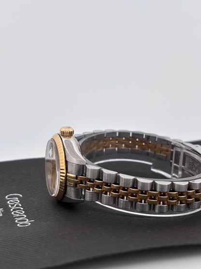 ROLEX – Lady-Datejust | Or jaune & Acier | Cadran Champagne Diamants | Bracelet Jubilé