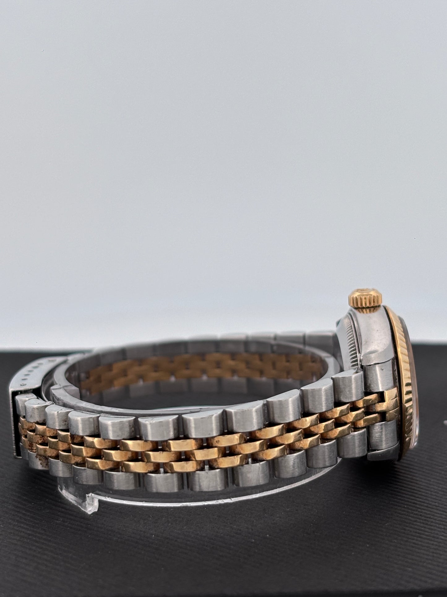 ROLEX – Lady-Datejust | Or jaune & Acier | Cadran Champagne Diamants | Bracelet Jubilé