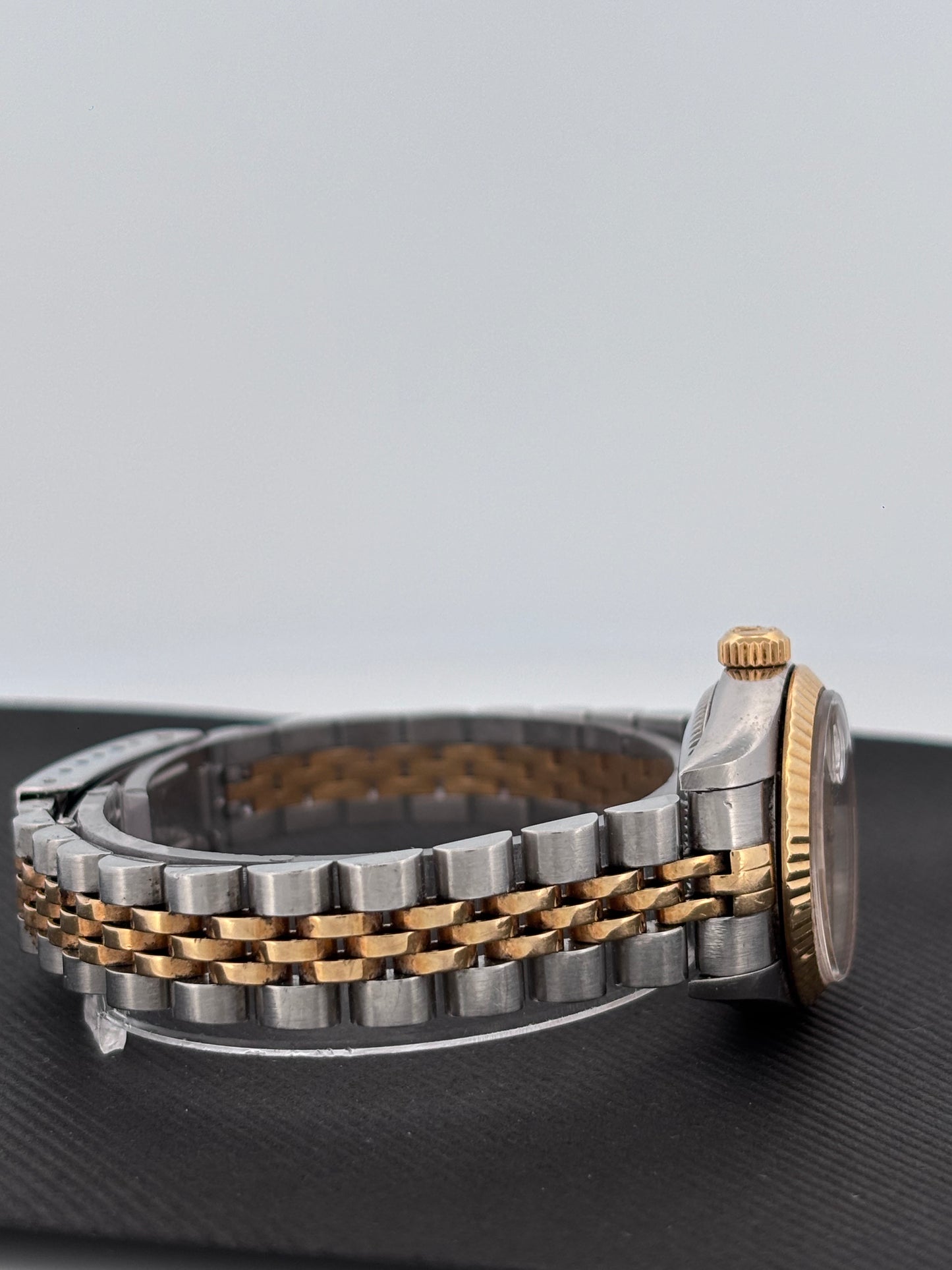 ROLEX – Lady-Datejust | Or jaune & Acier | Cadran Champagne Diamants | Bracelet Jubilé