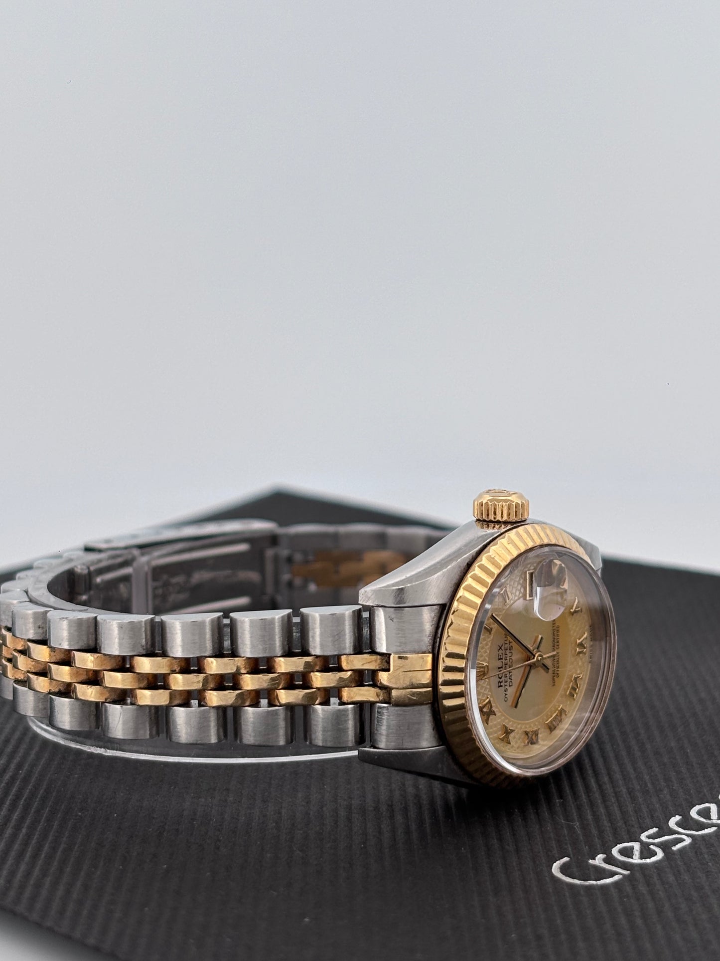 ROLEX – Lady-Datejust | Or jaune & Acier | Cadran Champagne Diamants | Bracelet Jubilé