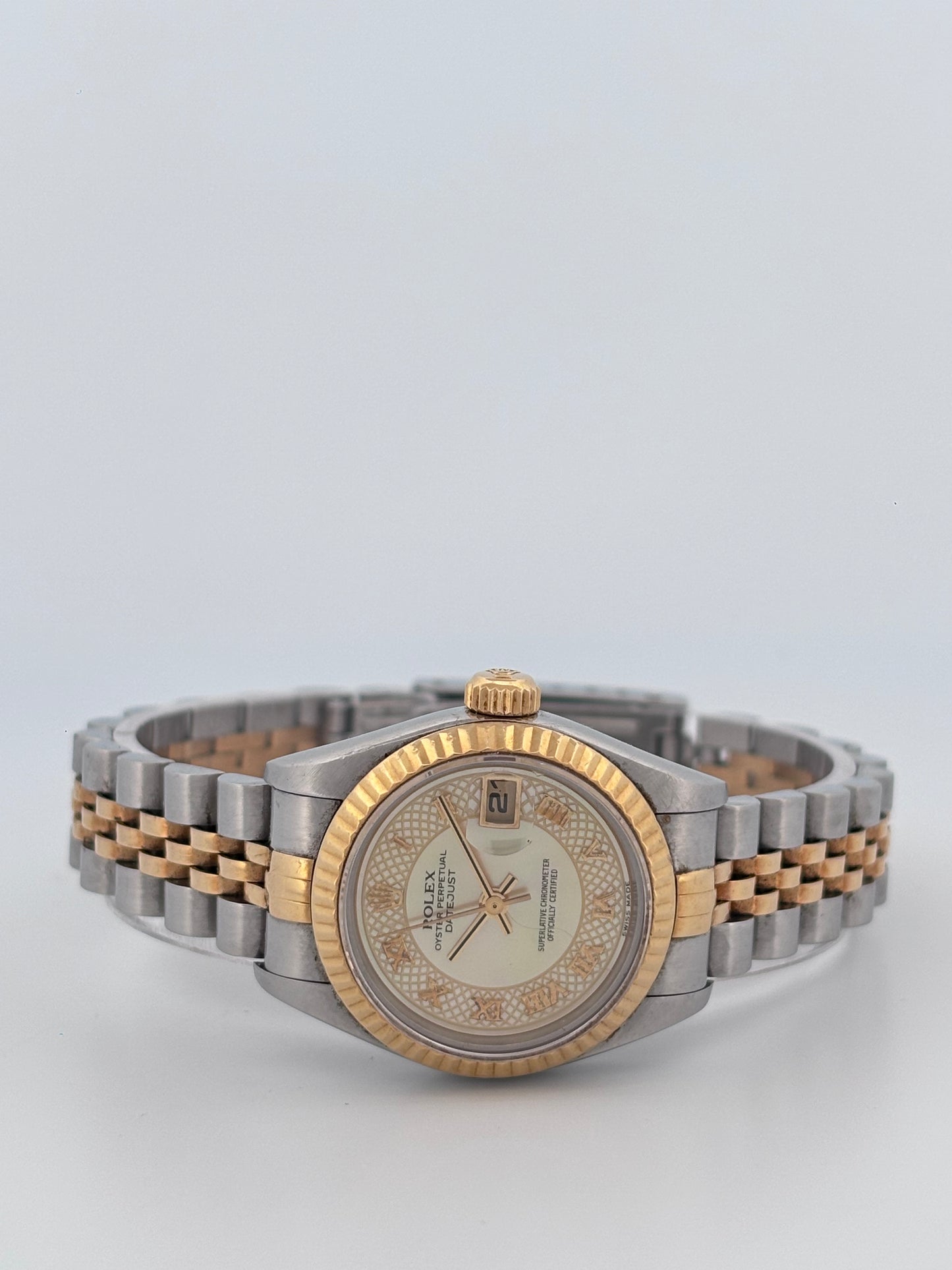 ROLEX – Lady-Datejust | Or jaune & Acier | Cadran Champagne Diamants | Bracelet Jubilé