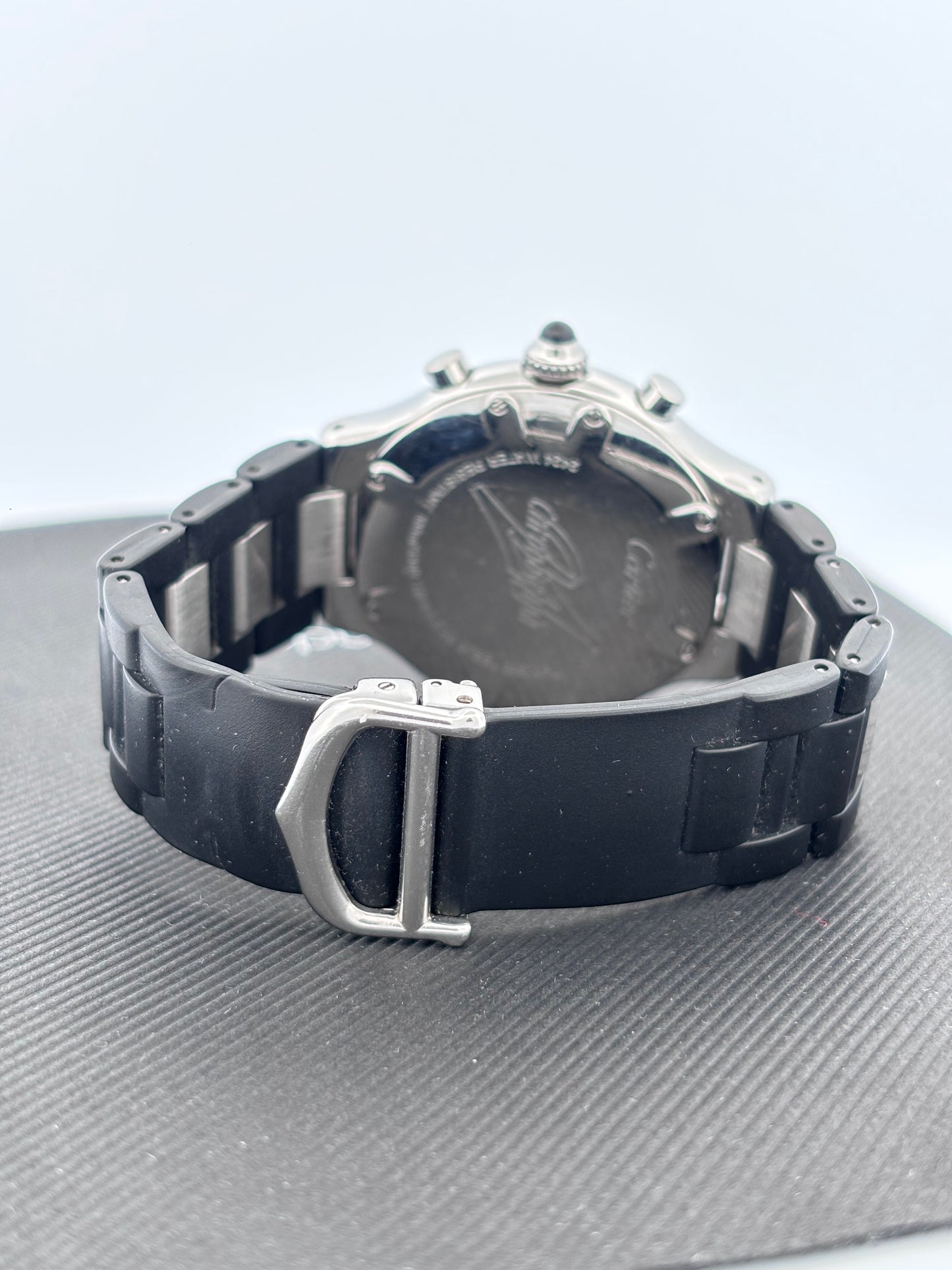 CARTIER – Must 21 Chronographe | Acier & Caoutchouc | Cadran motif double-C | 38 mm