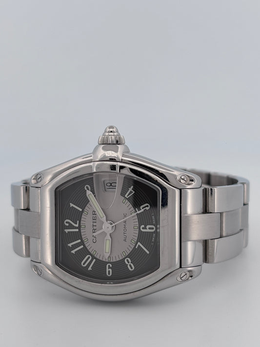 CARTIER – Roadster Automatique | Acier | Cadran gris & anthracite | Bracelet acier