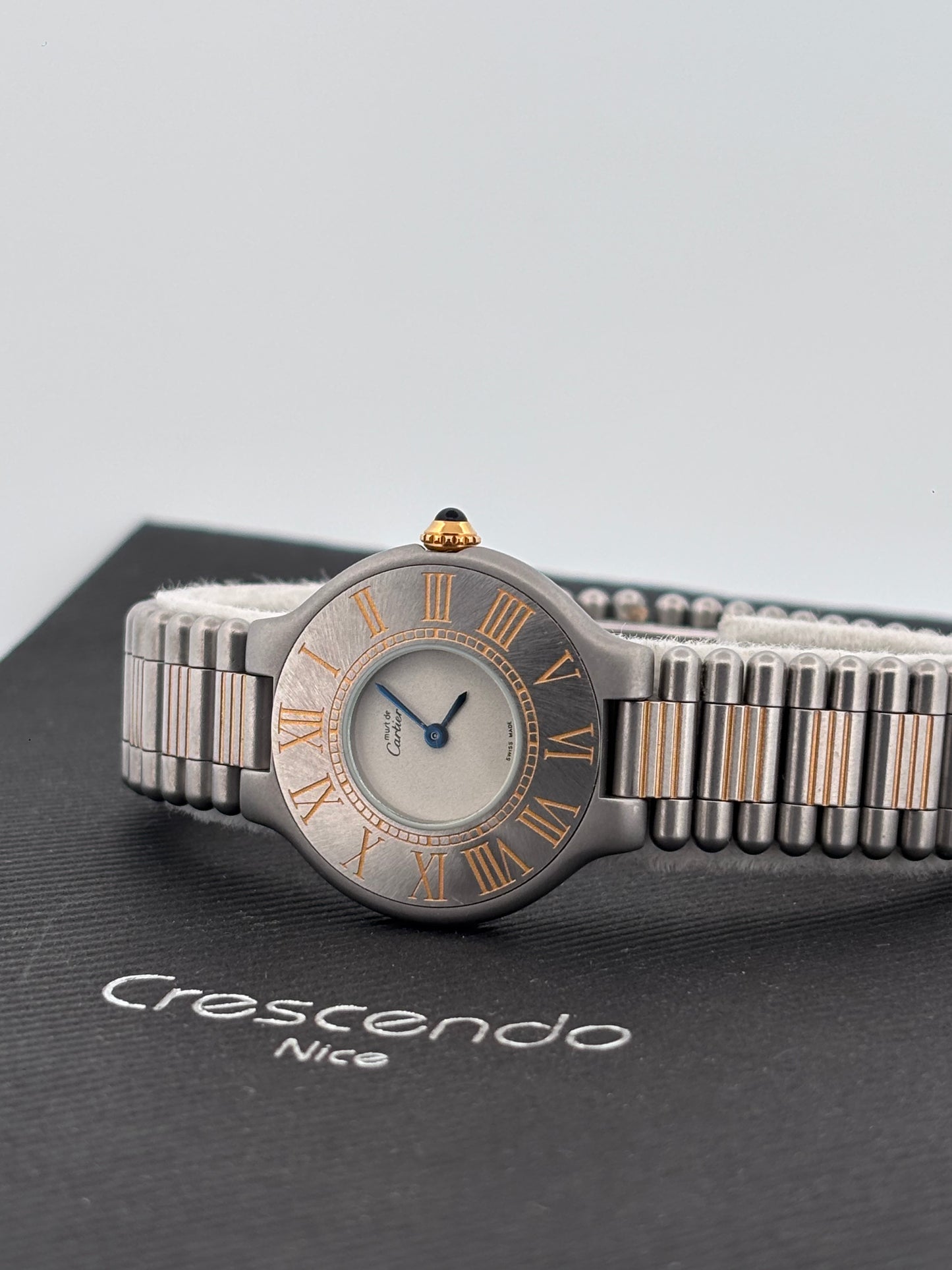 CARTIER – Must 21 | Acier & Or | Quartz | Full Set 1989 | Neuve d’époque