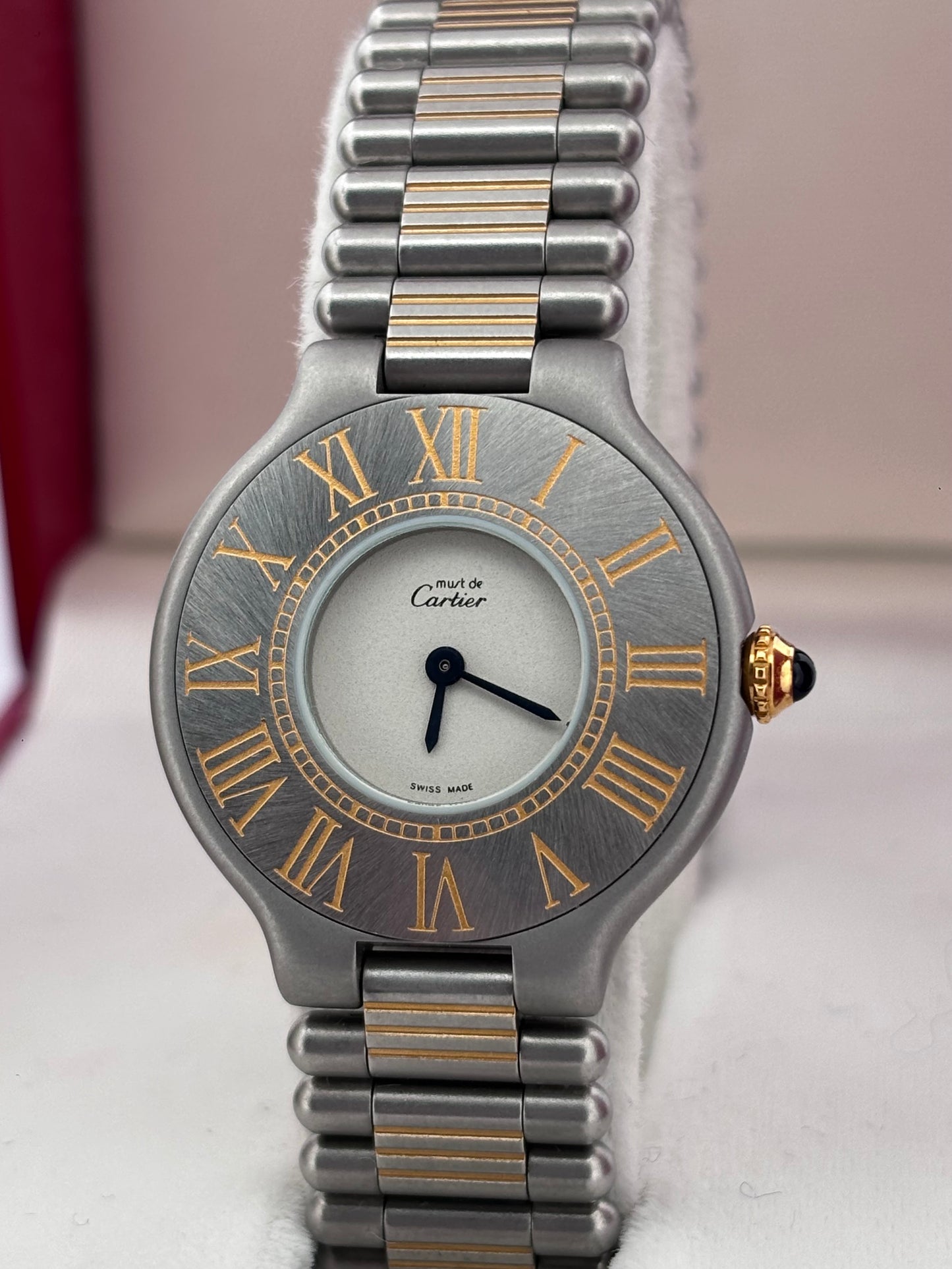 CARTIER – Must 21 | Acier & Or | Quartz | Full Set 1989 | Neuve d’époque