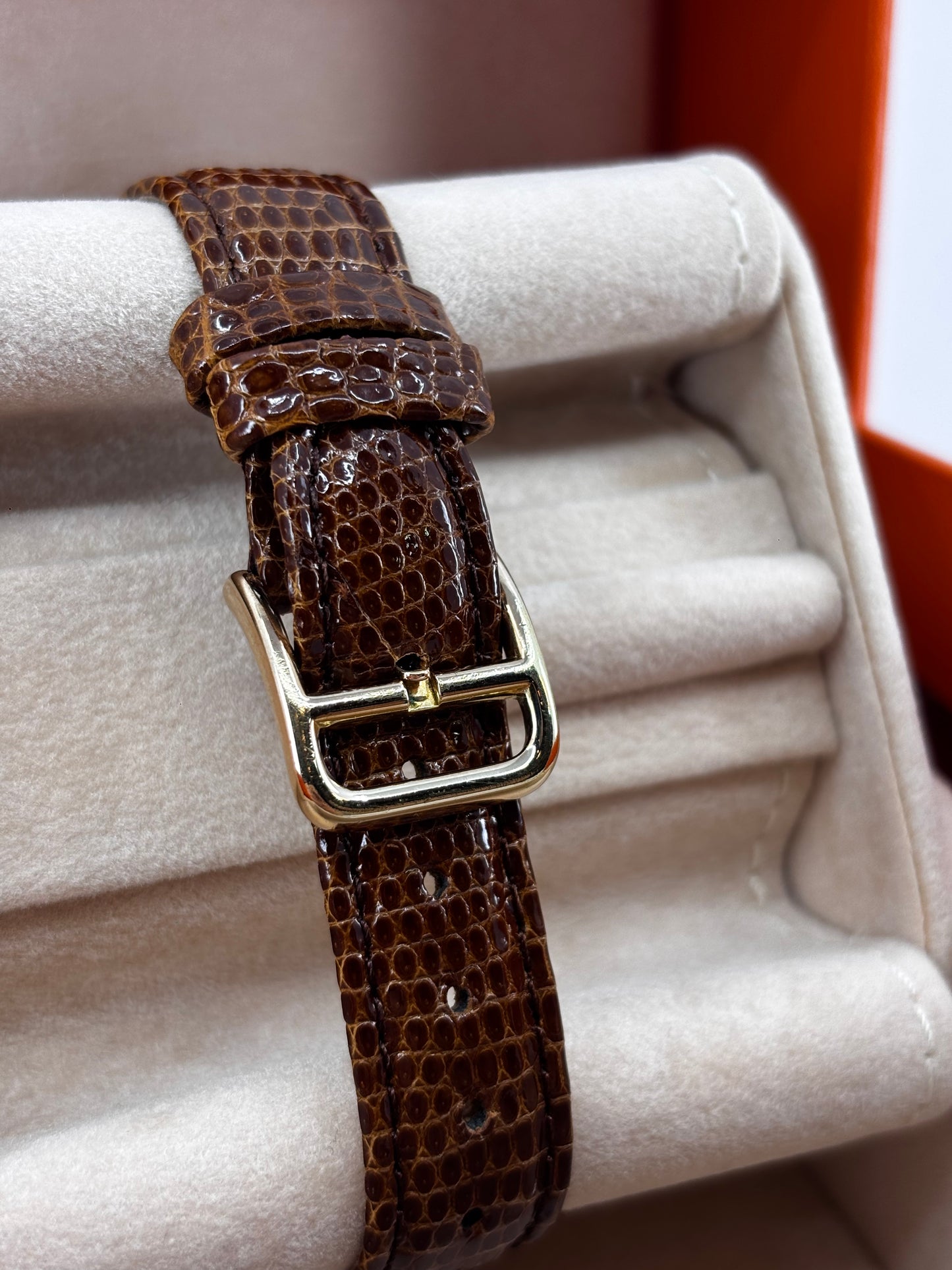 HERMÈS – Montre Paris Classique 30 mm | Plaqué Or 20 Microns | Quartz | Boîte