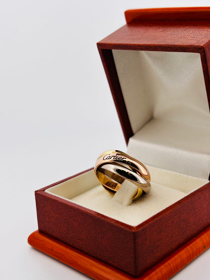 CARTIER – Bague Trinity Or 18K | 3 Ors | Taille 50 | Full Set | 2008