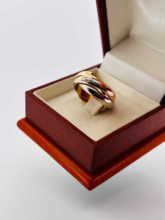 CARTIER – Bague Trinity Or 18K | 3 Ors | Taille 50 | Full Set | 2008